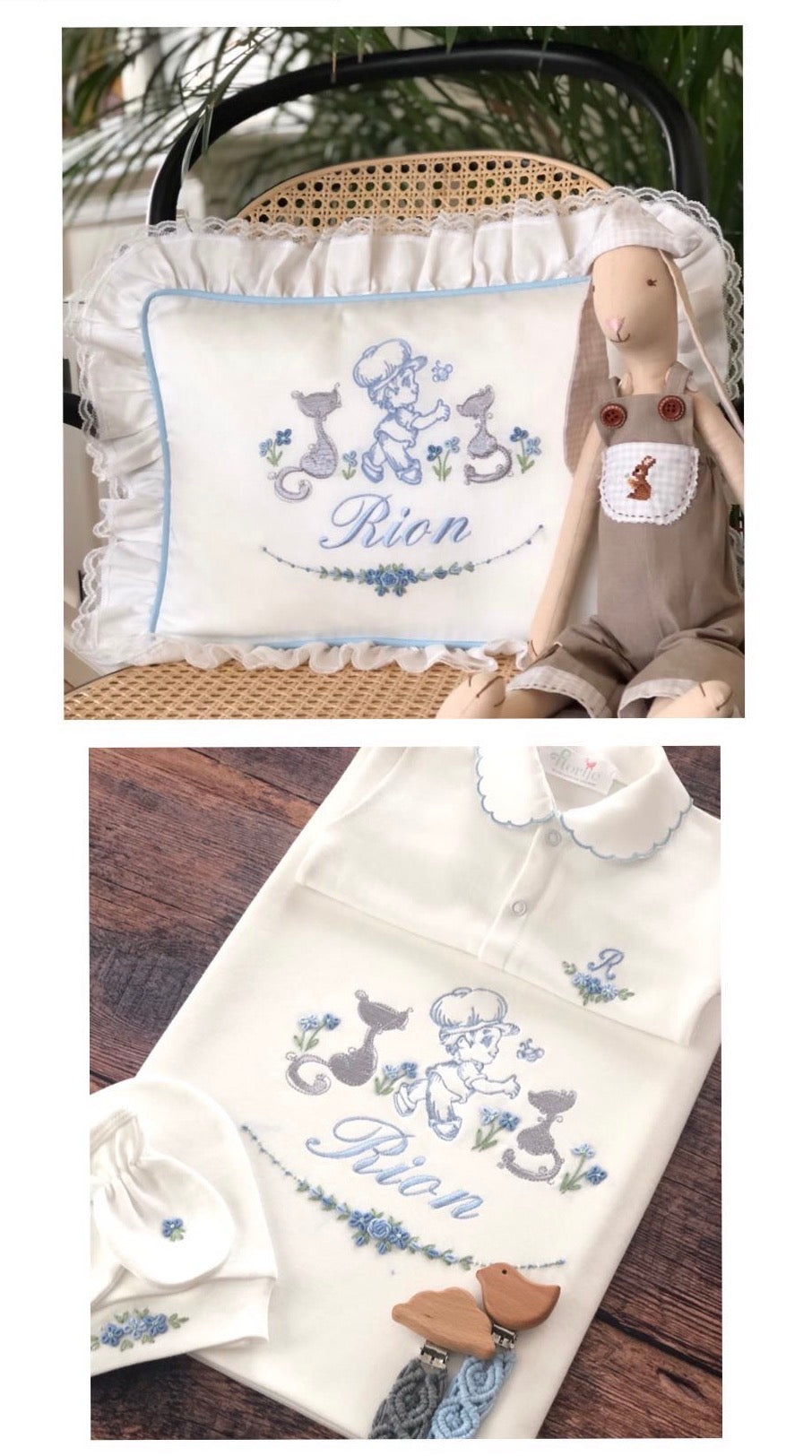 Kedili Sevimli Bebek Hastane Çıkış Seti