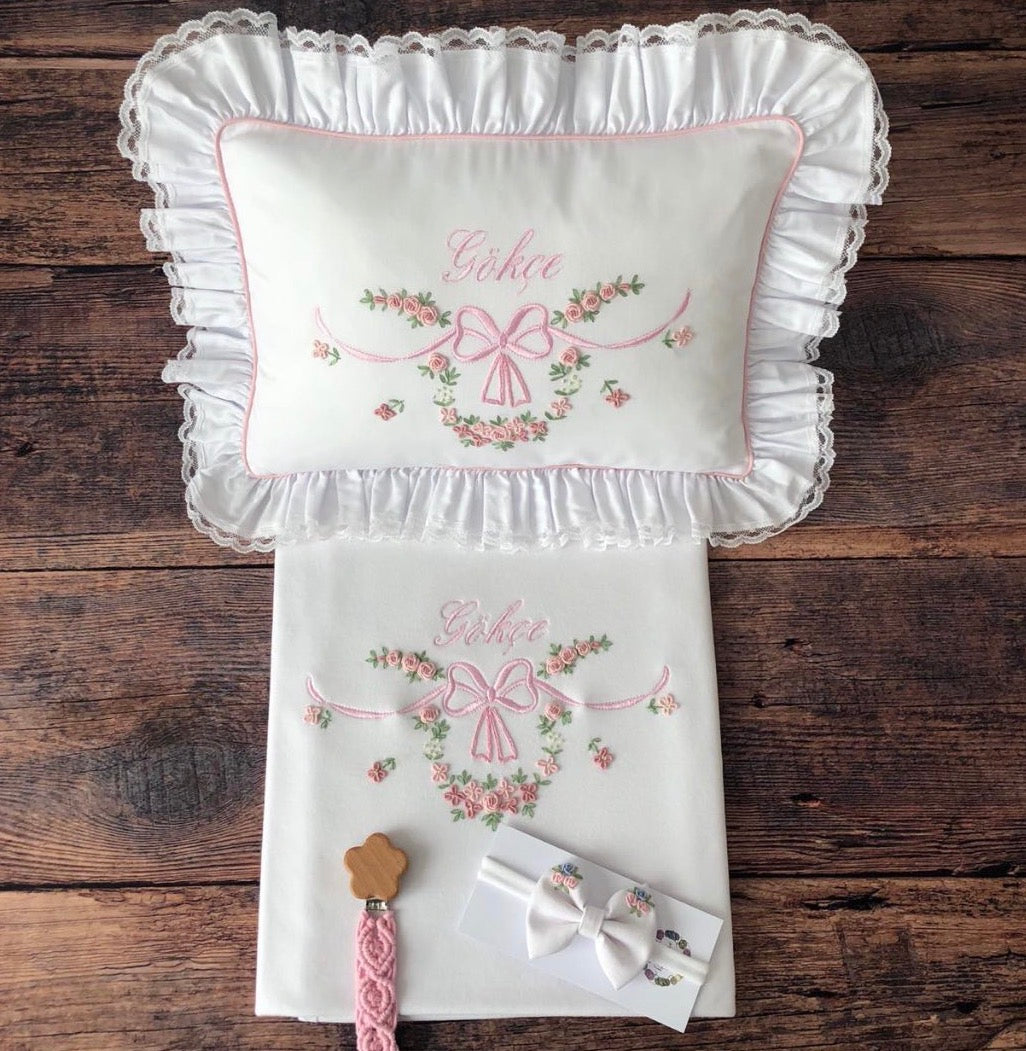 Fiyonklu  Bebek Hastane Çıkış Seti