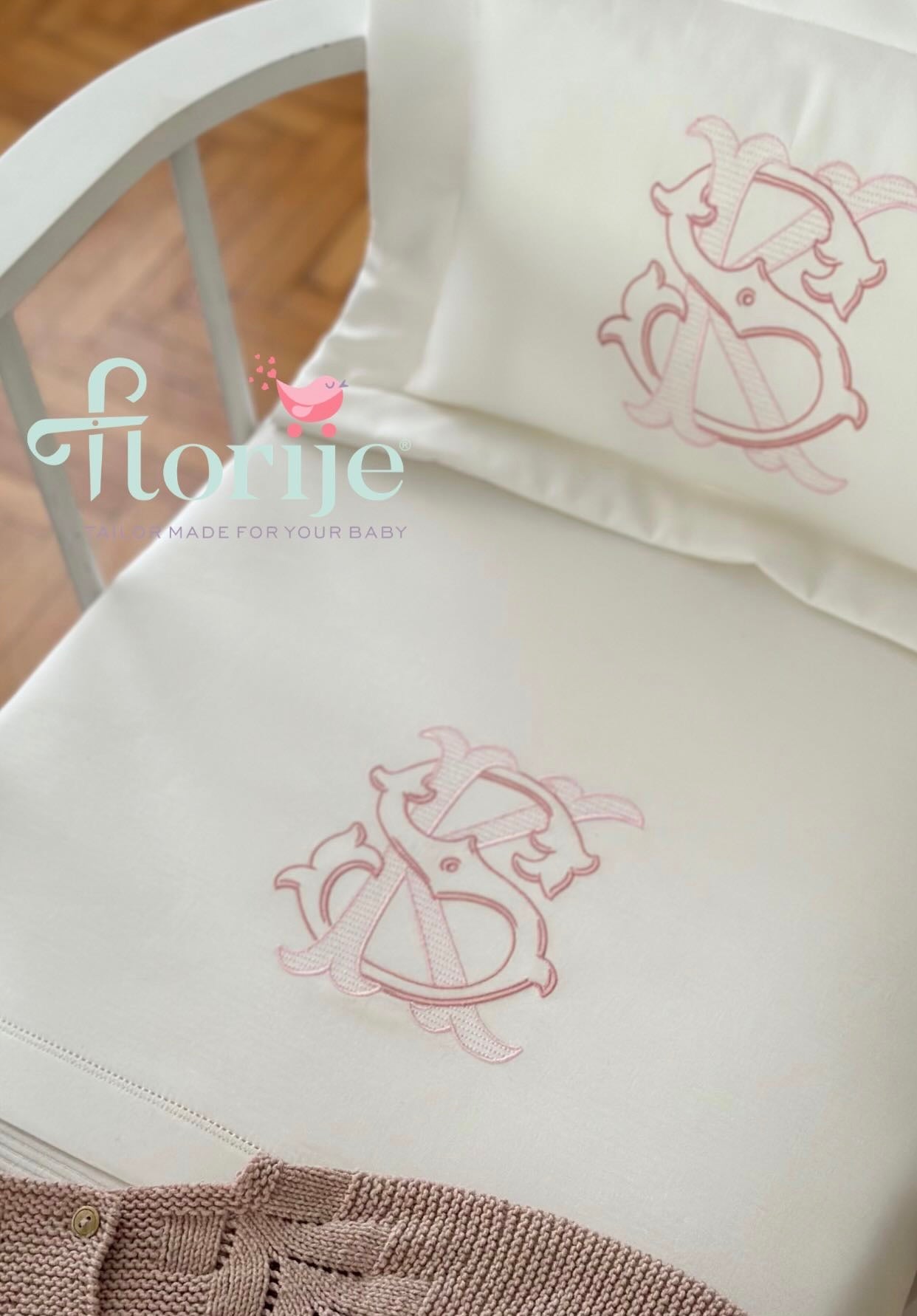 Monogram Nakışlı Hastane Çıkışı Seti