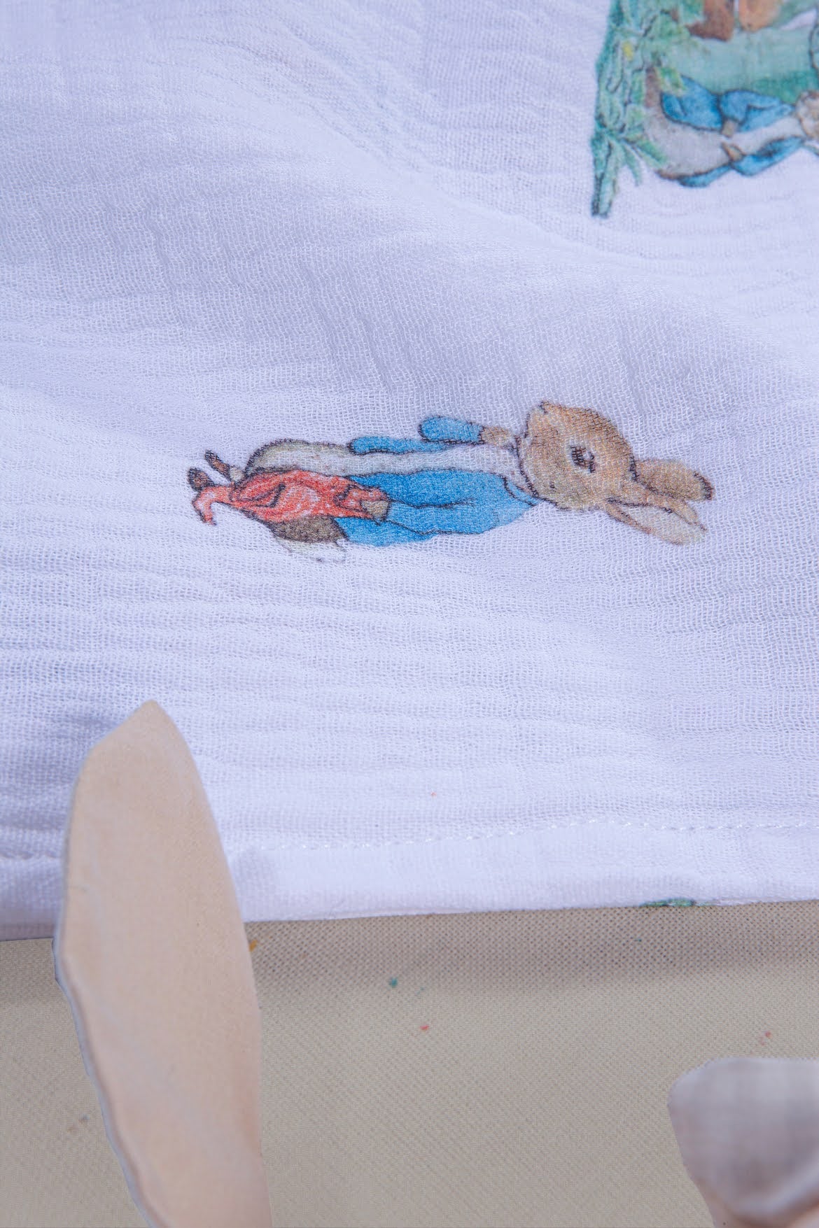 Peter Rabbit Serisi Çok Amaçlı Bebek Müslin Örtüsü Mavi