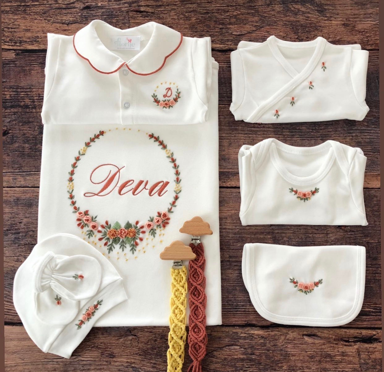 Ortanca Model Hastane Çıkışı Seti Kiremit