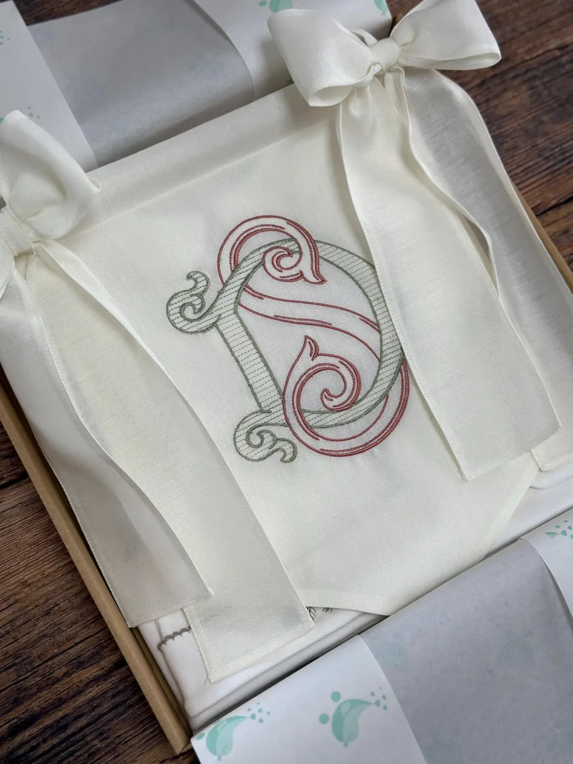 Kişiye Özel İsimli Keten Banner / Kapı Süsü Monogram