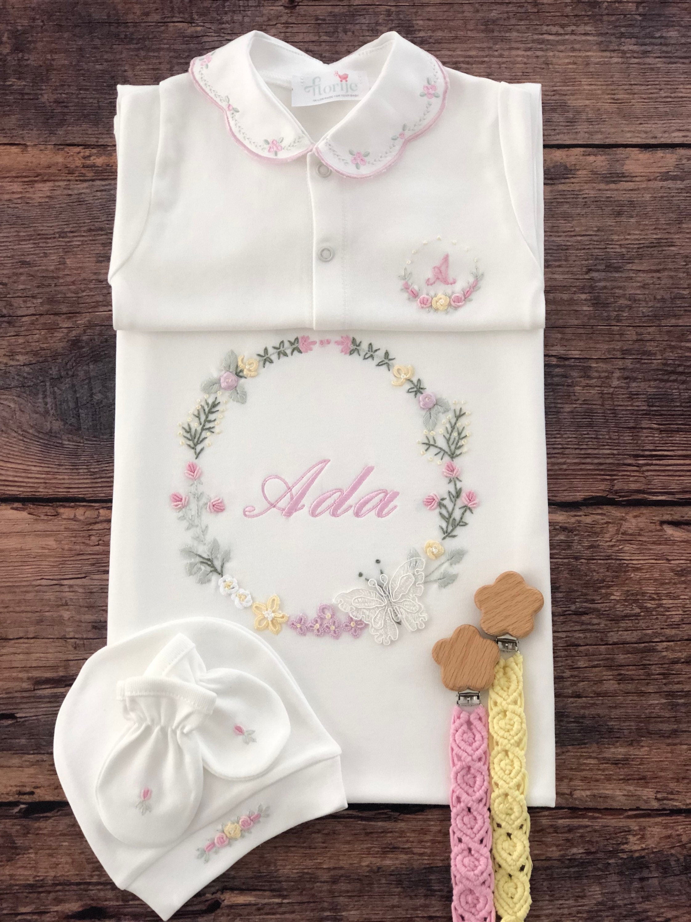 Kelebek Rüyası Hastane Çıkışı Seti - Sarı&Pembe