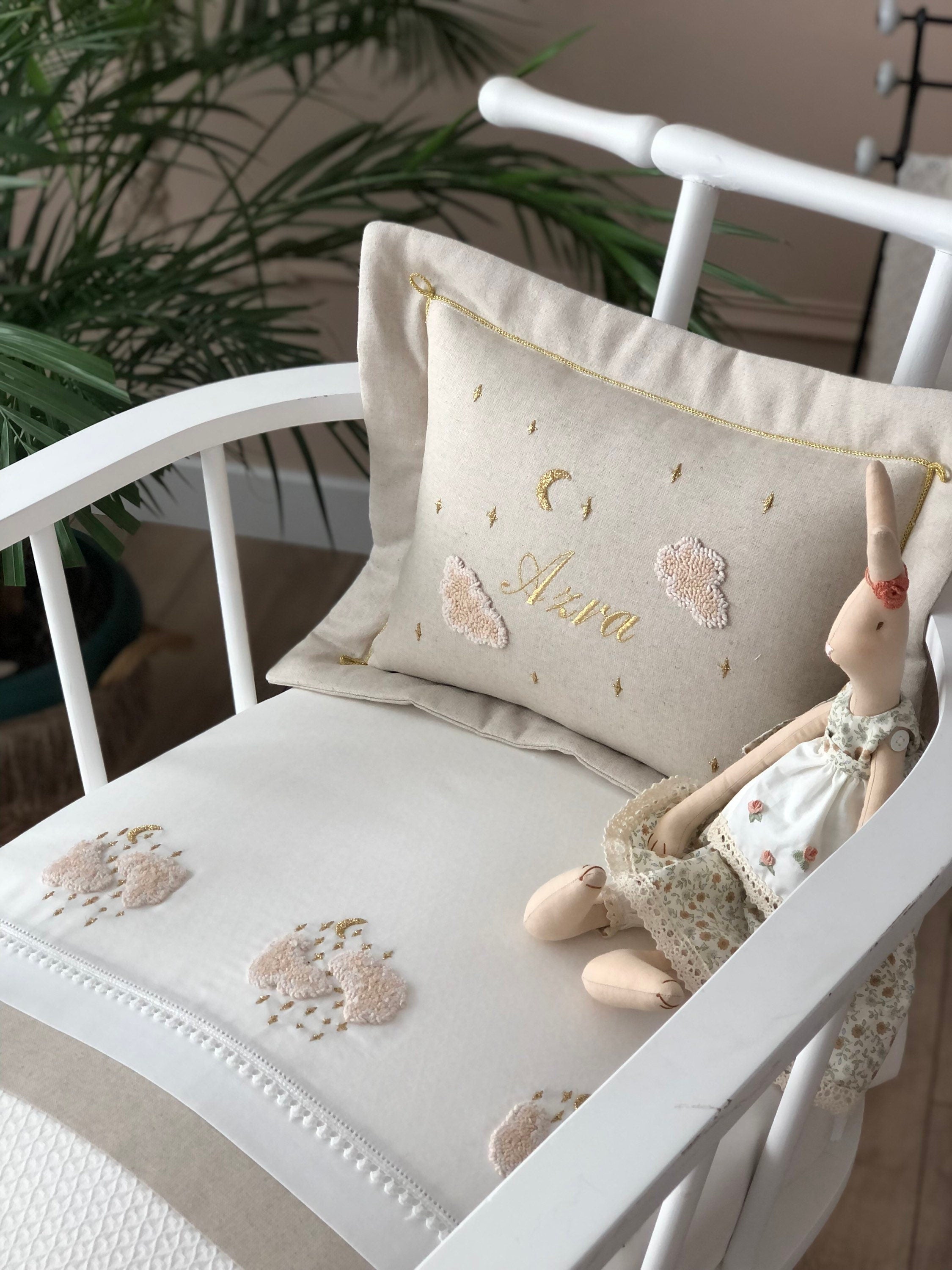 Twinkle Bulut İşlemeli Pike Takımı