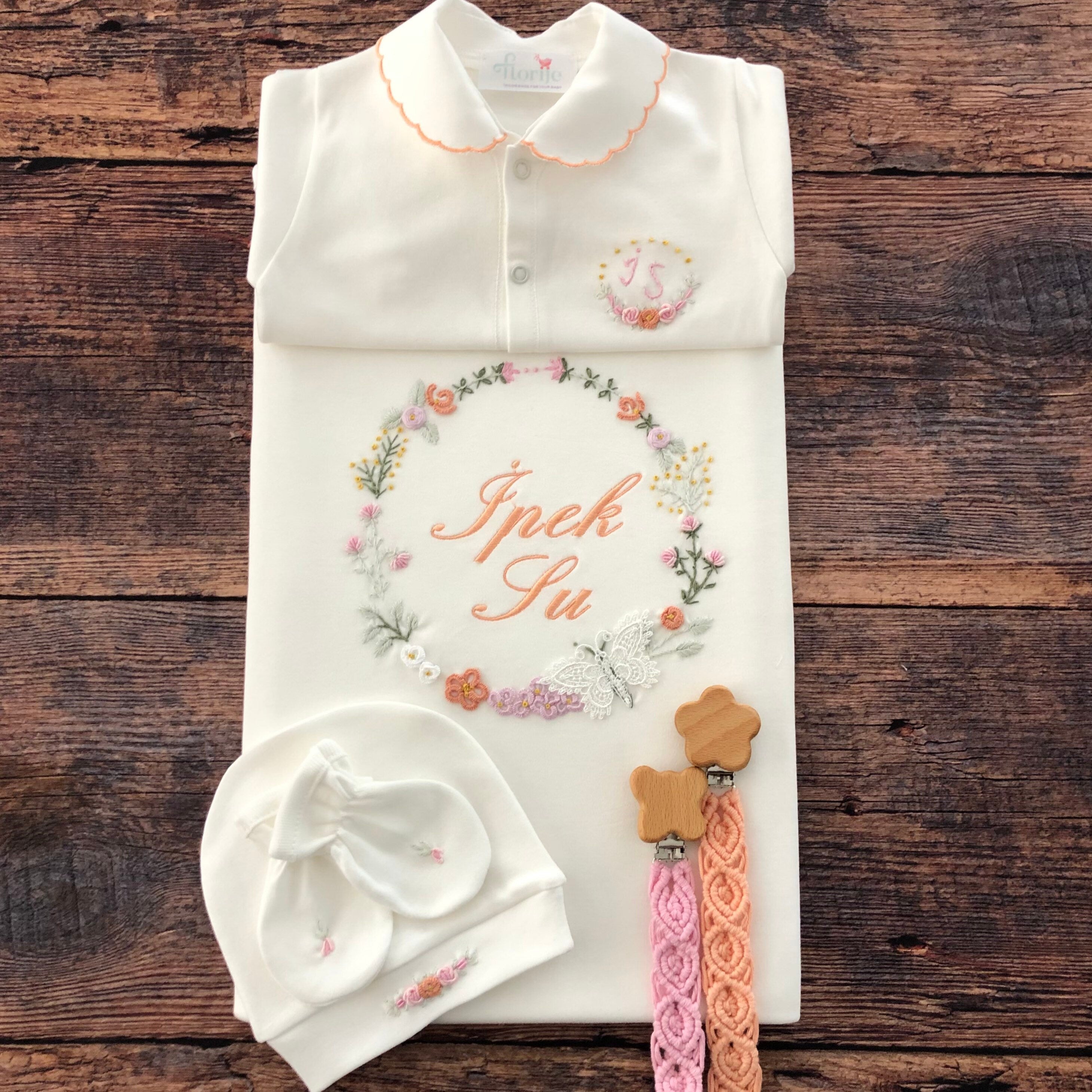 Kelebek Rüyası Hastane Çıkışı Seti - Turuncu