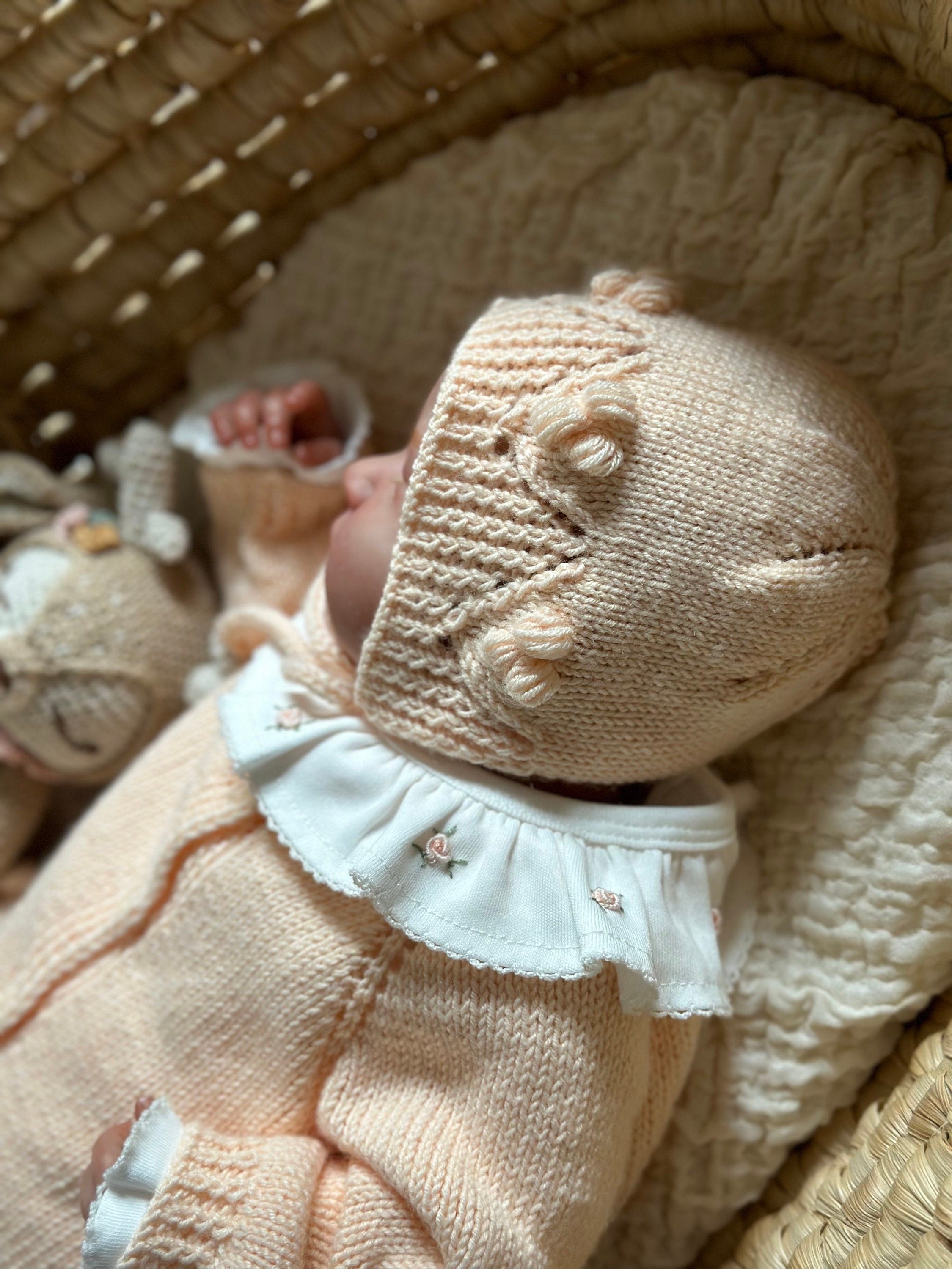 Kız Bebek Rokoko İşlemeli Fırfırlı Yaka Uzun Kollu Body Somon