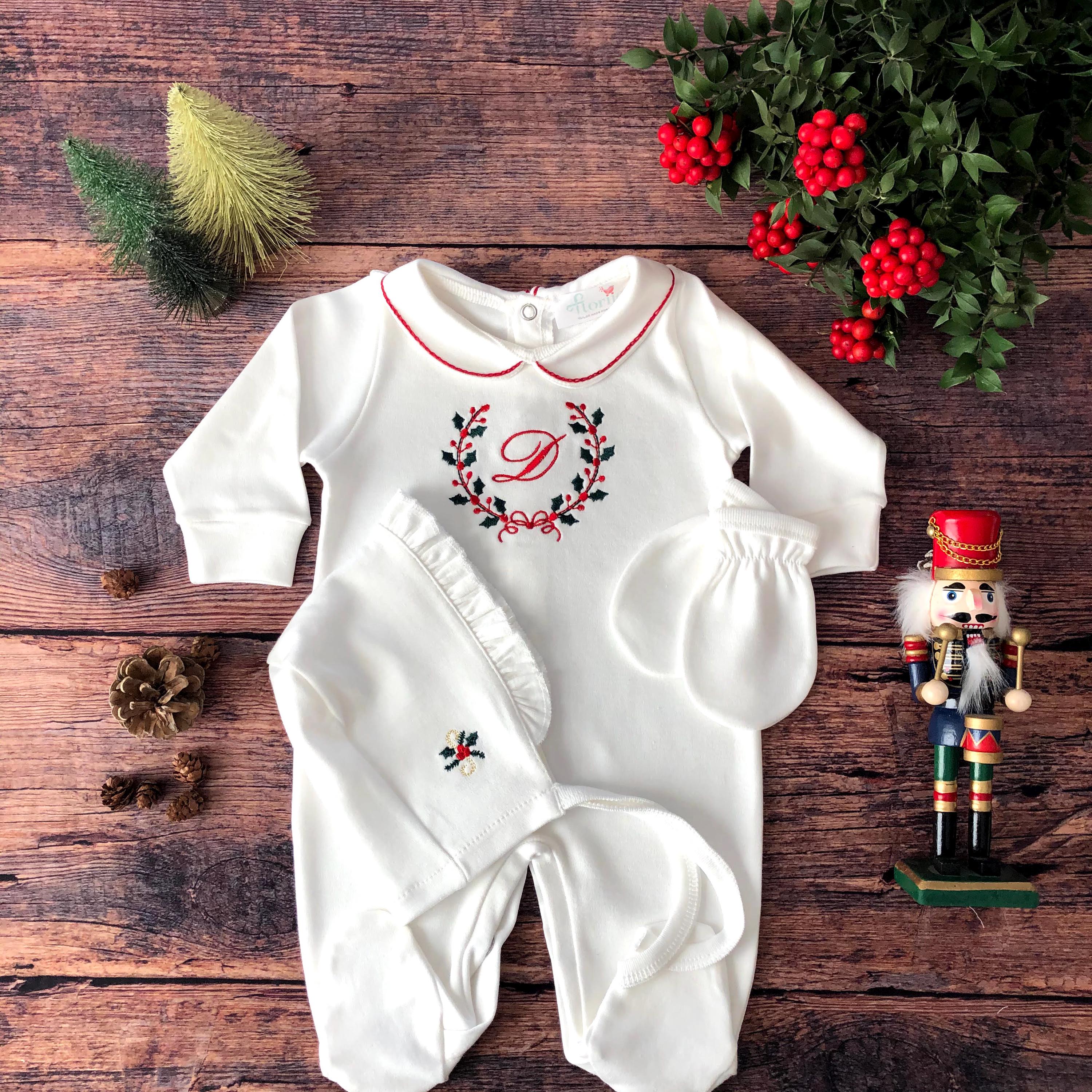 D Harfli 3 Parça Bebek Tulum Seti