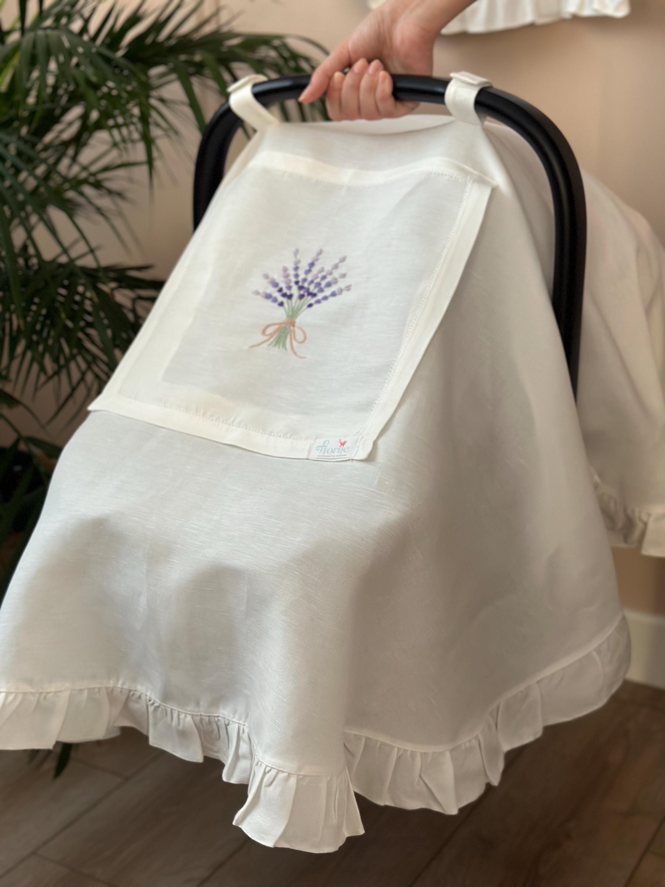 Lavander Keten Puset Örtüsü Lila