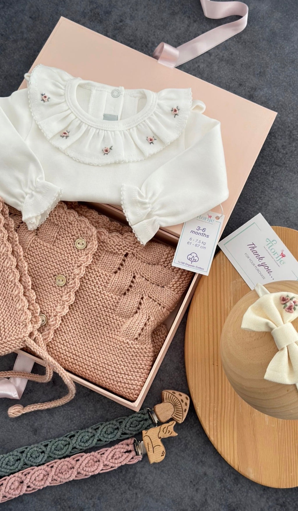 Kişiye Özel Hediye Bebek Kutusu Sevimli Tavşan İsimli