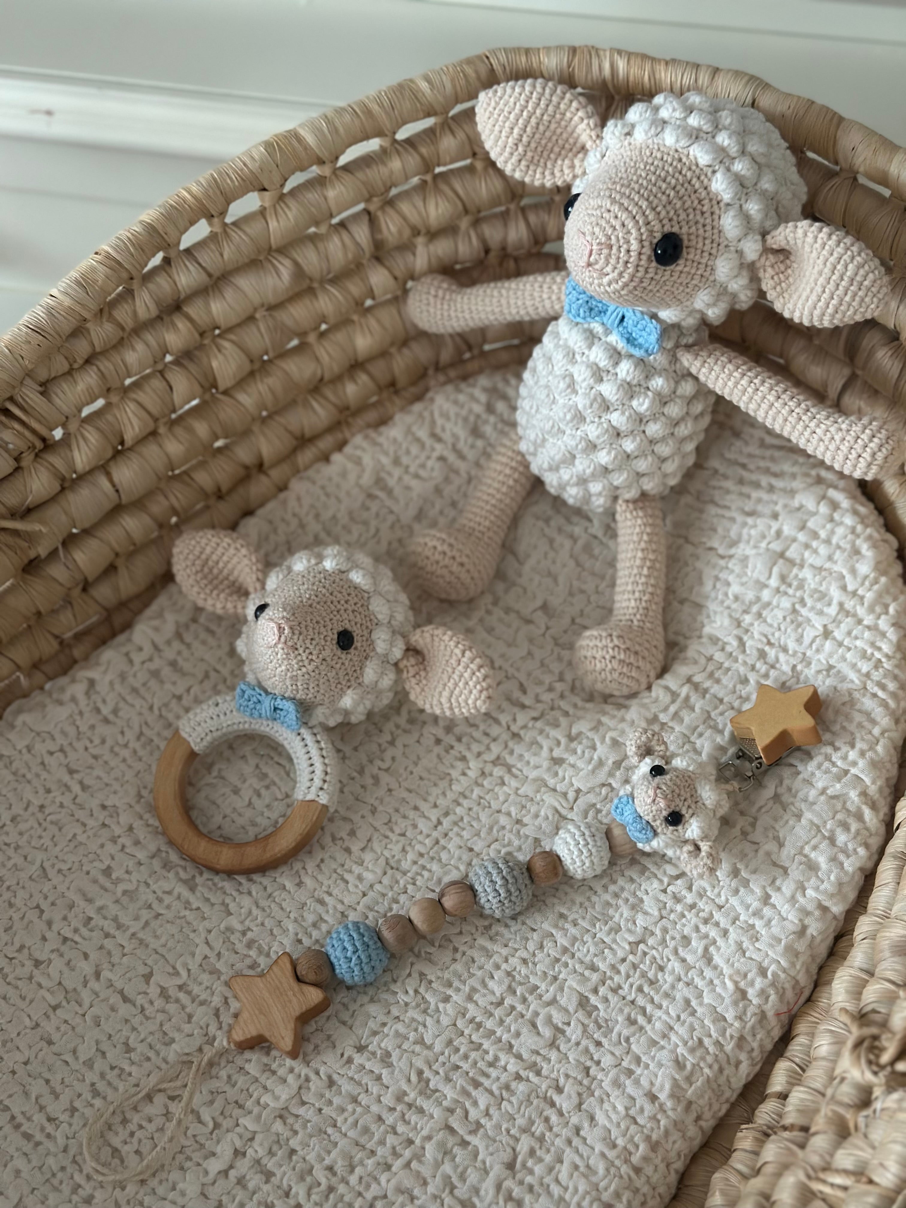 Amigurumi Lamb Model Baby Set – 3 Pieces