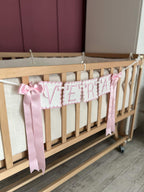 İsme Özel Makine Nakışlı Bebek Banner | Flama | Kapı Süsü