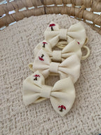 Şirin Mantar İşlemeli Bebek Saç Bandı