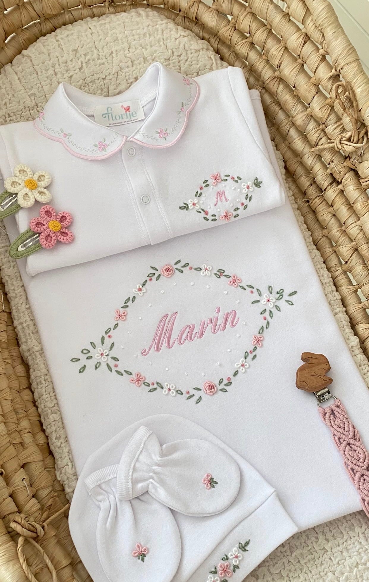 Lily Serisi Hastane Çıkışı Seti Pembe