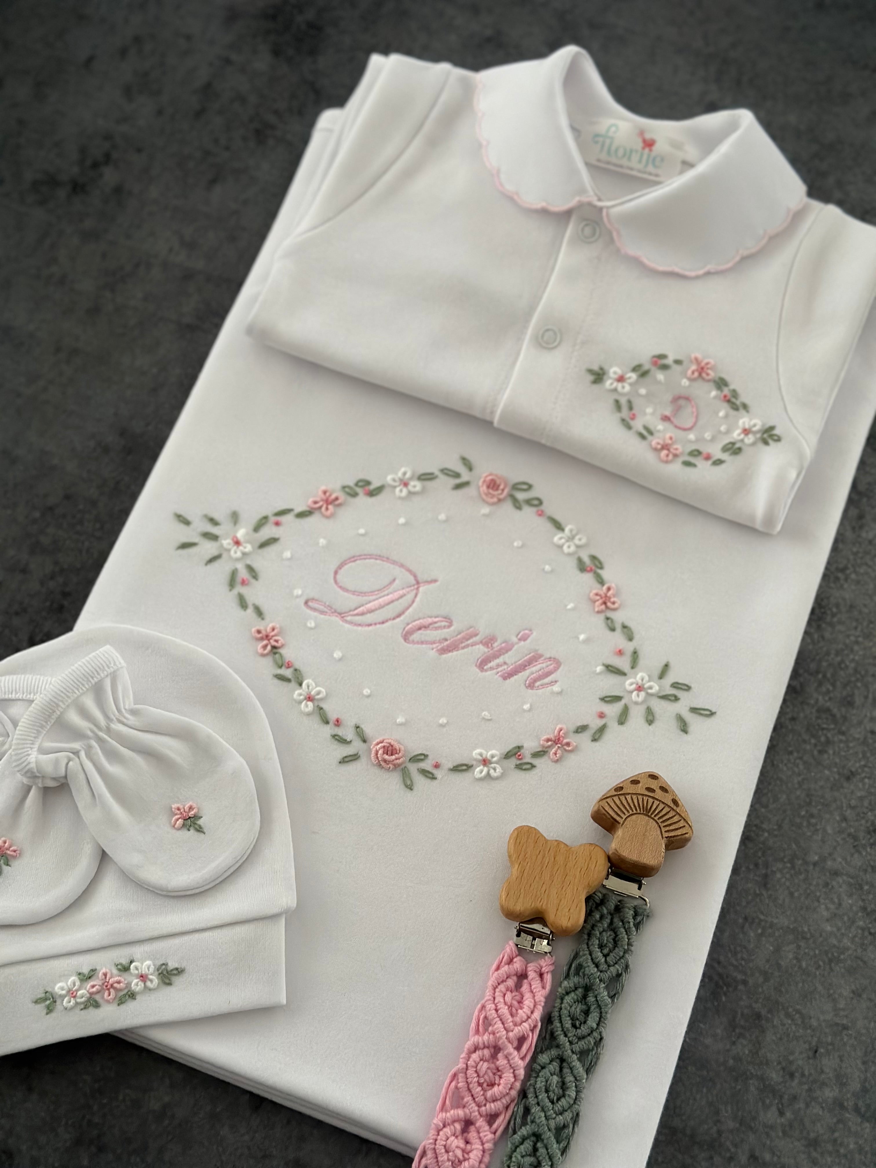 Lily Serisi Hastane Çıkışı Seti Pembe