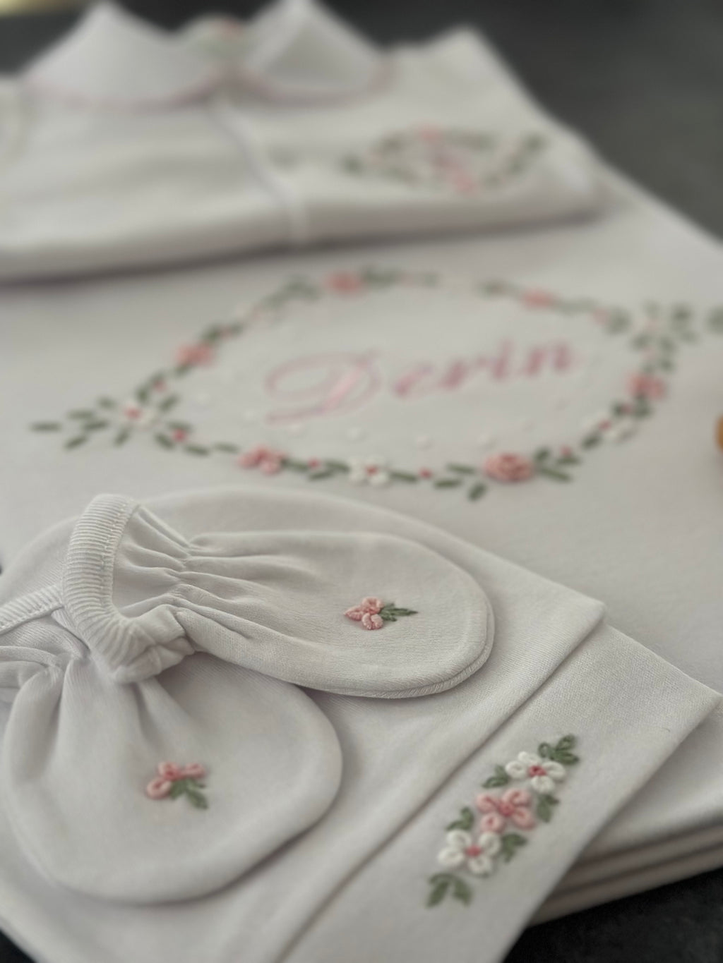 Lily Serisi Hastane Çıkışı Seti Pembe