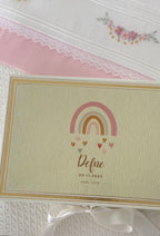 Kişiye Özel Bebek Hediye Kutusu İsimli Gökkuşağı Sticker