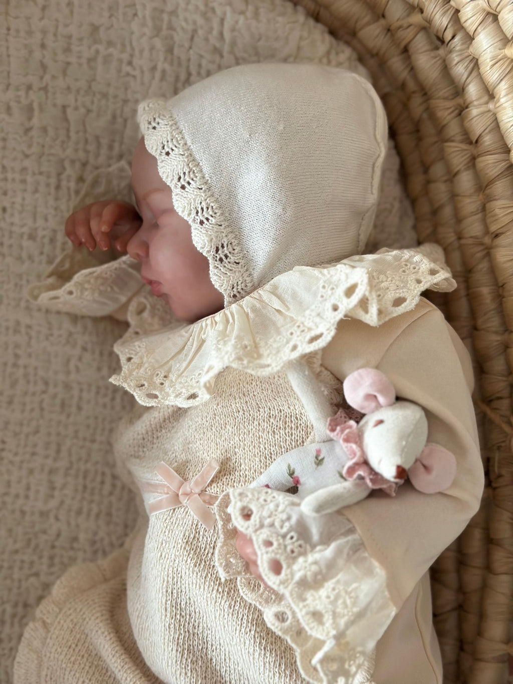 Somon Fisto Detaylı Kız Bebek Tulumu