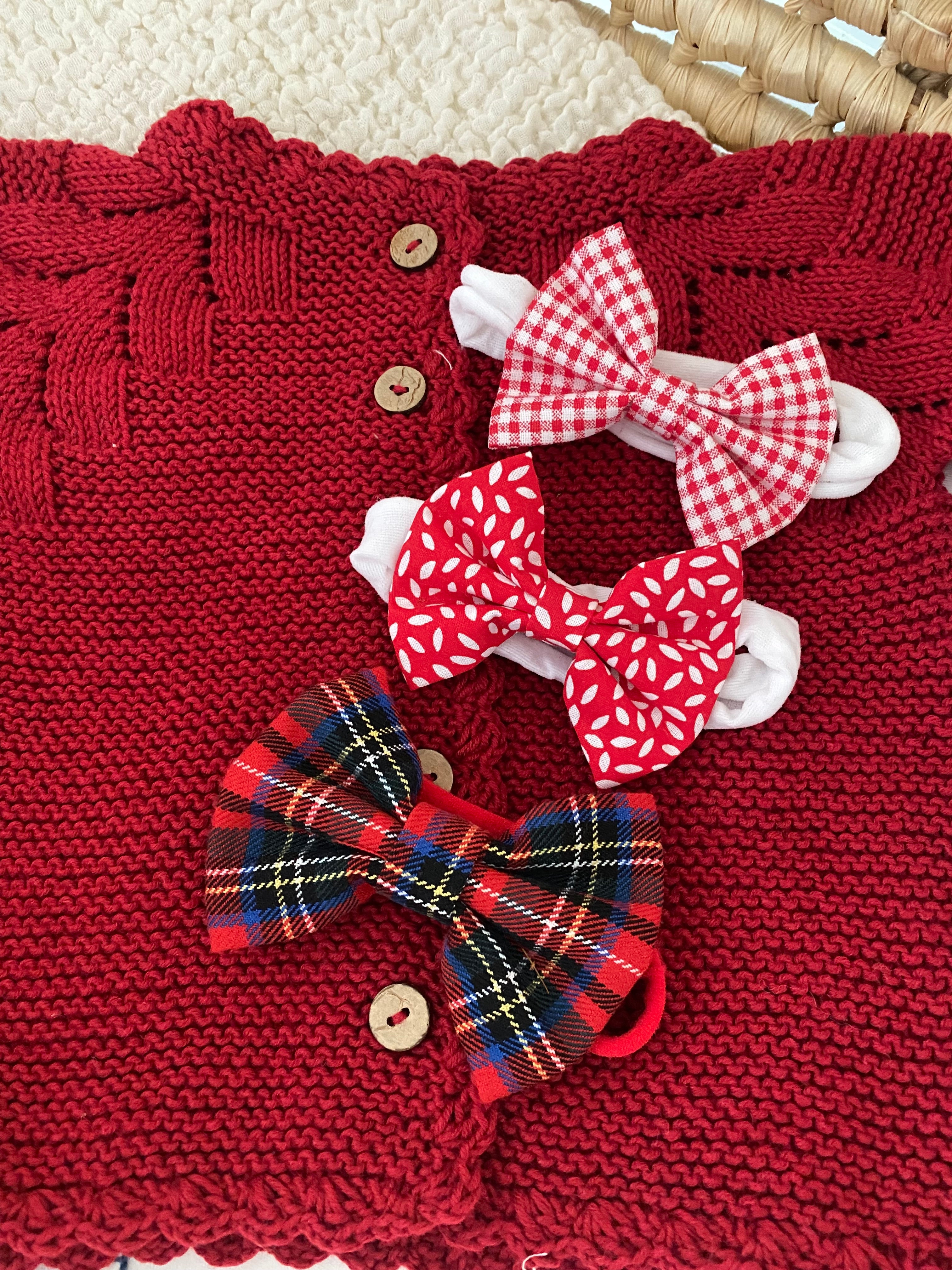 Yılbaşı Renkleri Lastikli Bebek Saç Bandı