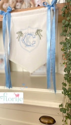 Kişiye Özel İsimli Keten Banner / Kapı Süsü