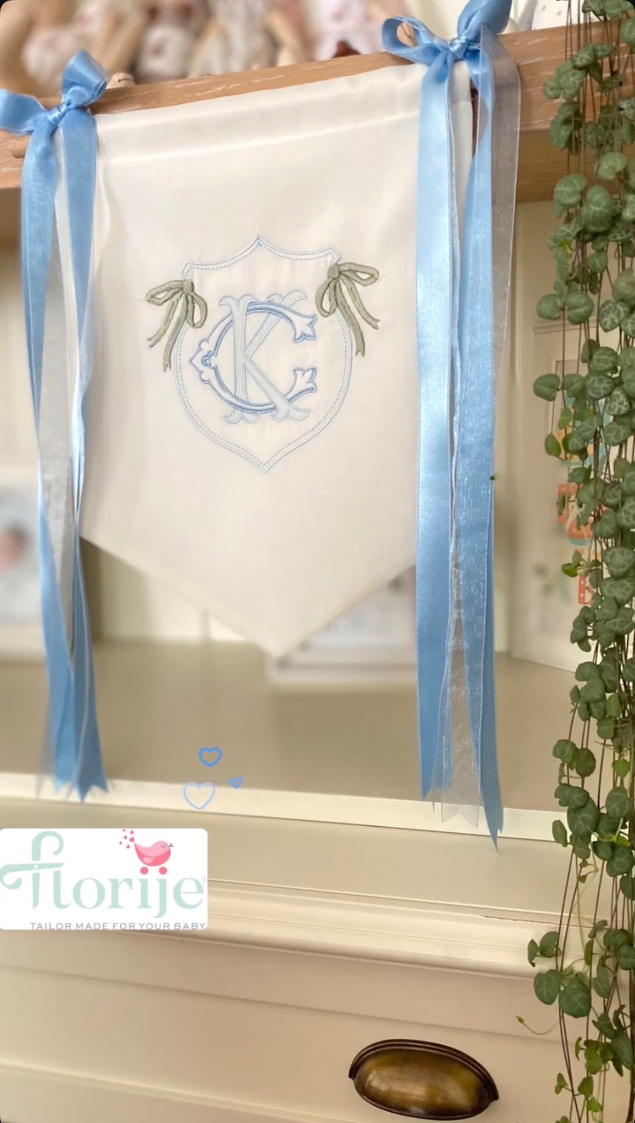 Kişiye Özel İsimli Keten Banner / Kapı Süsü