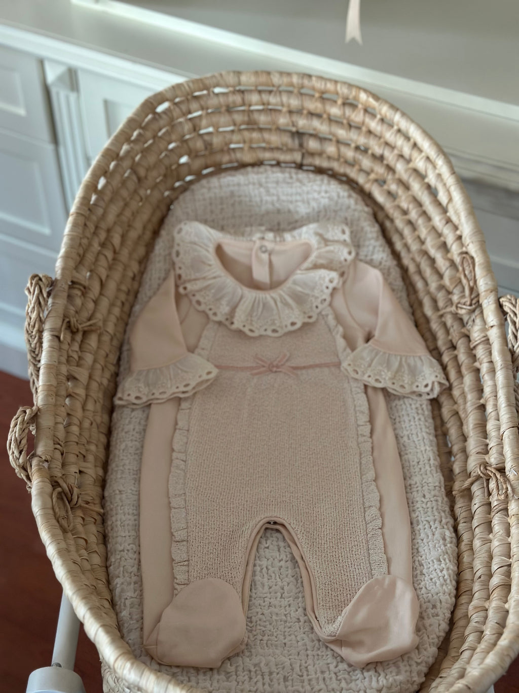 Somon Fisto Detaylı Kız Bebek Tulumu