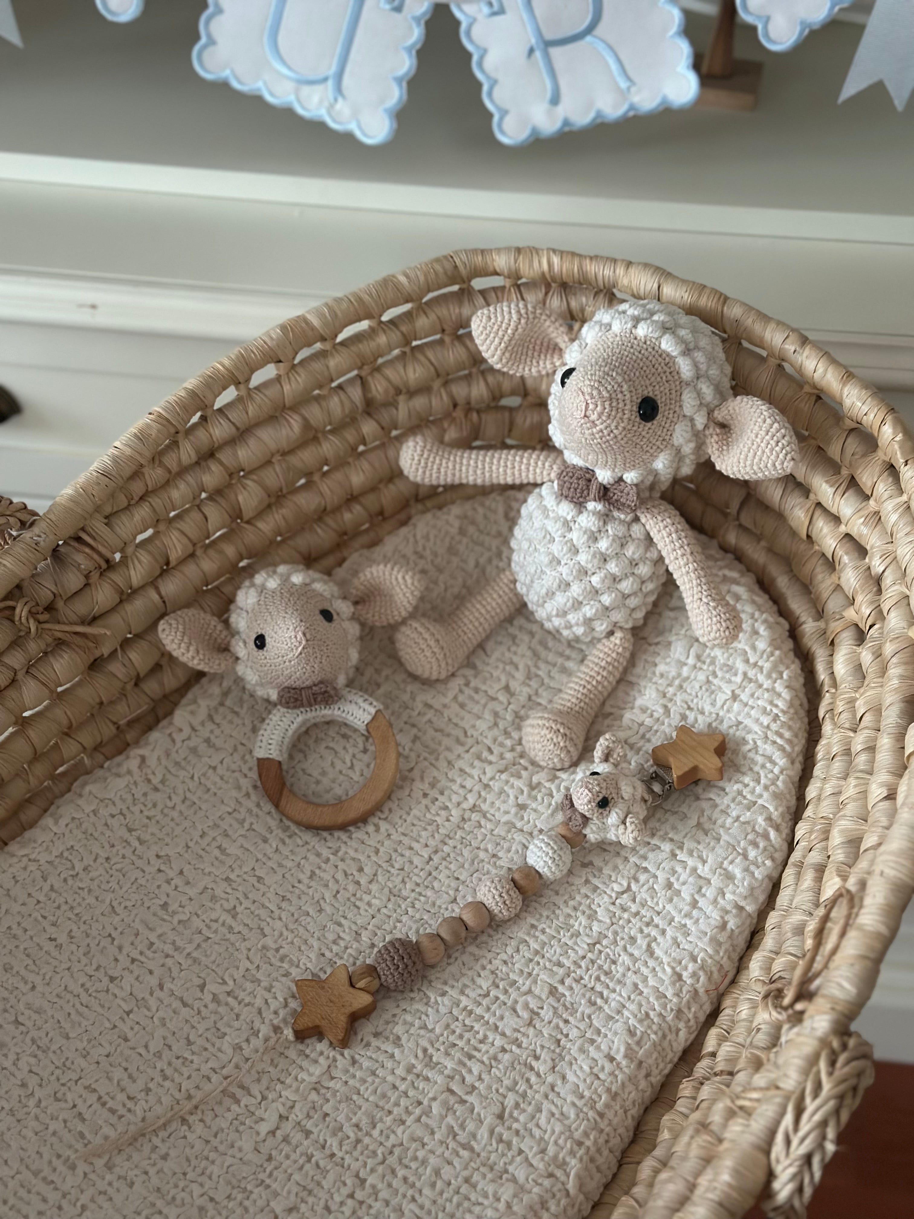 Amigurumi Lamb Model Baby Set – 3 Pieces