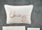 Personalized Rococo Embroidered Baby Pillow