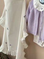 Emzirme Örtüsü El İşi İşlemeli Lavantalı