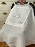 Keten Puset Örtüsü Kuzu Bej