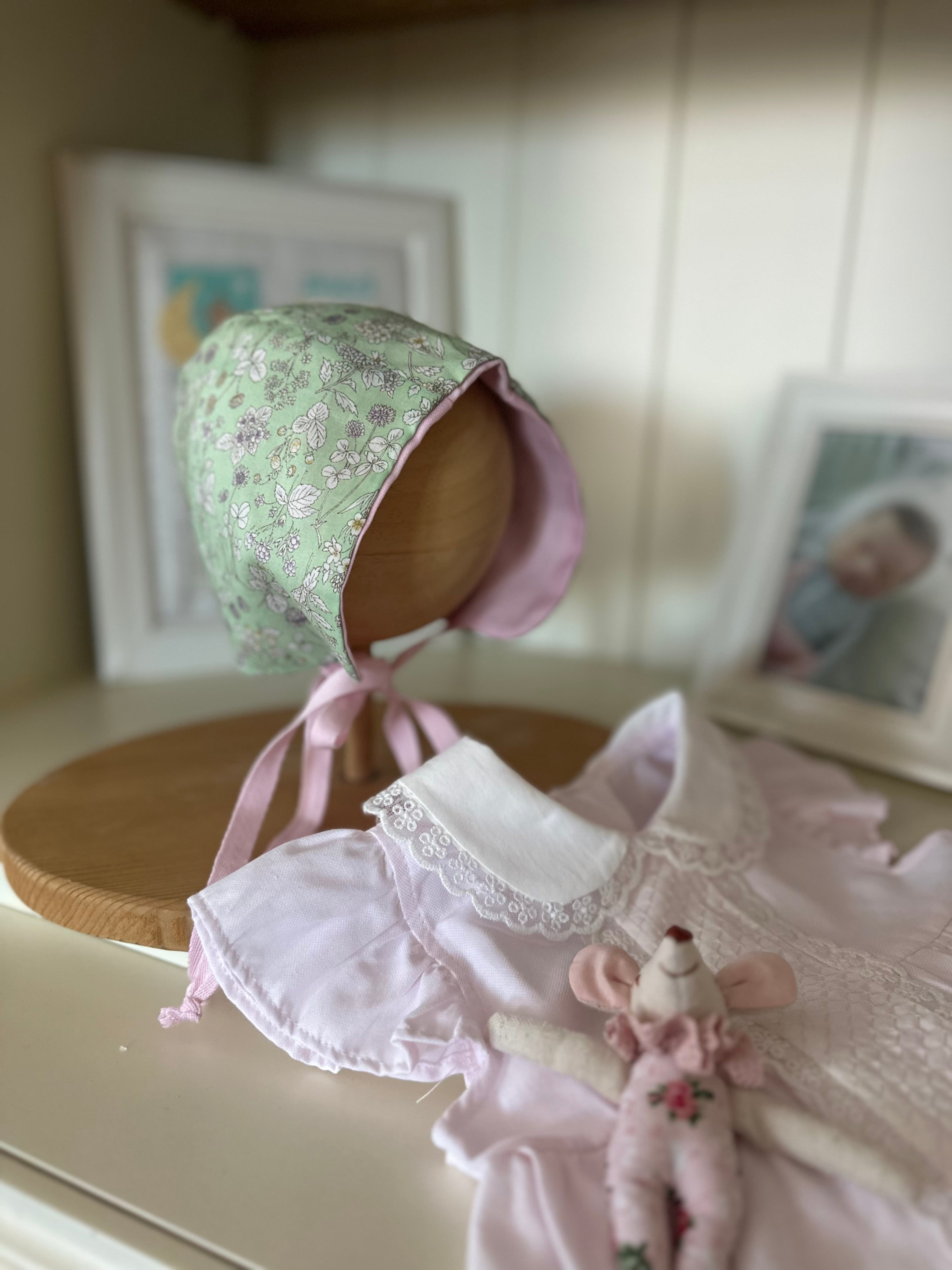 Desenli Yazlık Bebek Bonnet Şapka