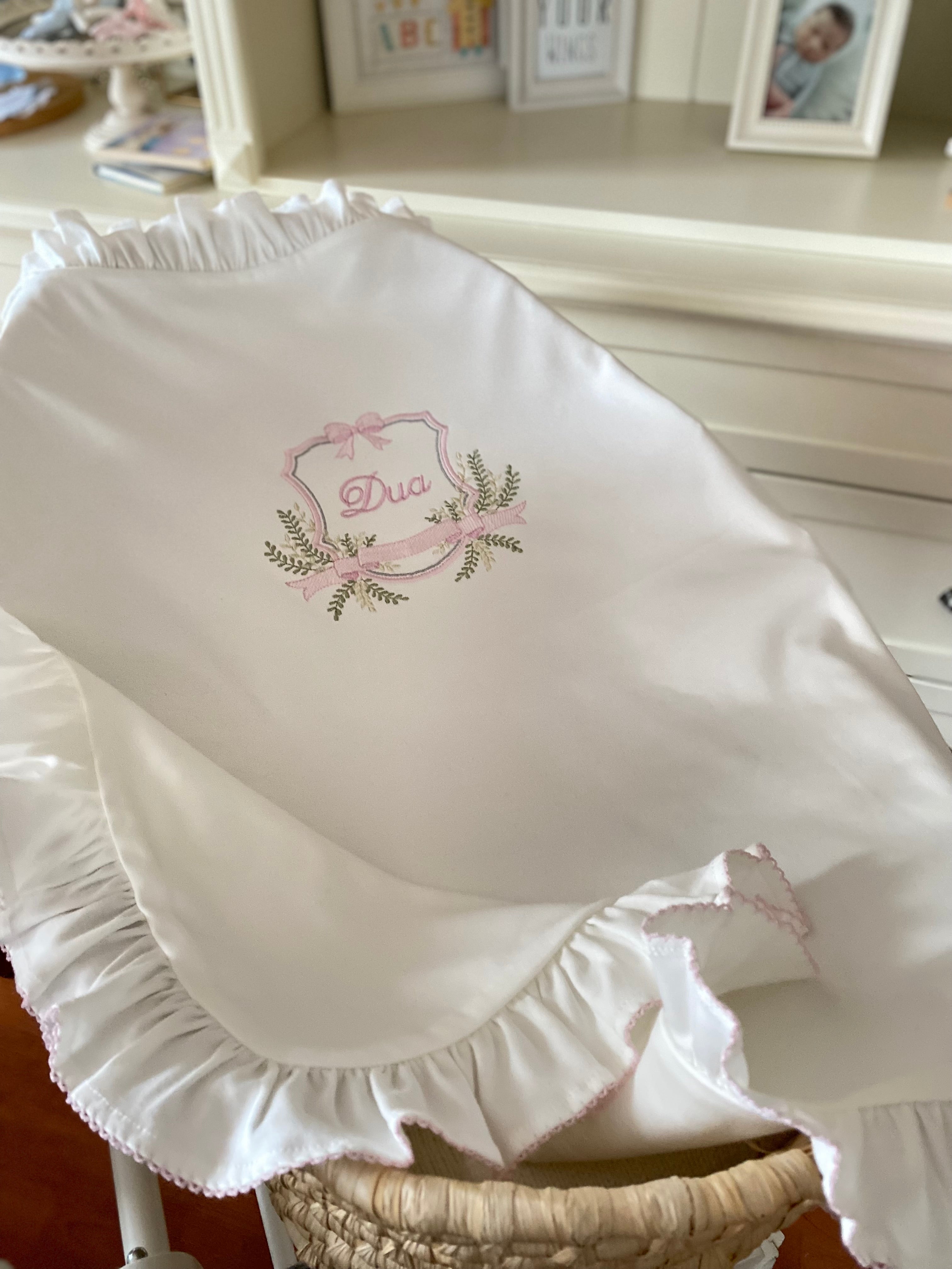Ribbon Harfli Organik Yenidoğan Seti