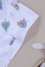Peter Rabbit Serisi Çok Amaçlı Bebek Müslin Örtüsü Mavi