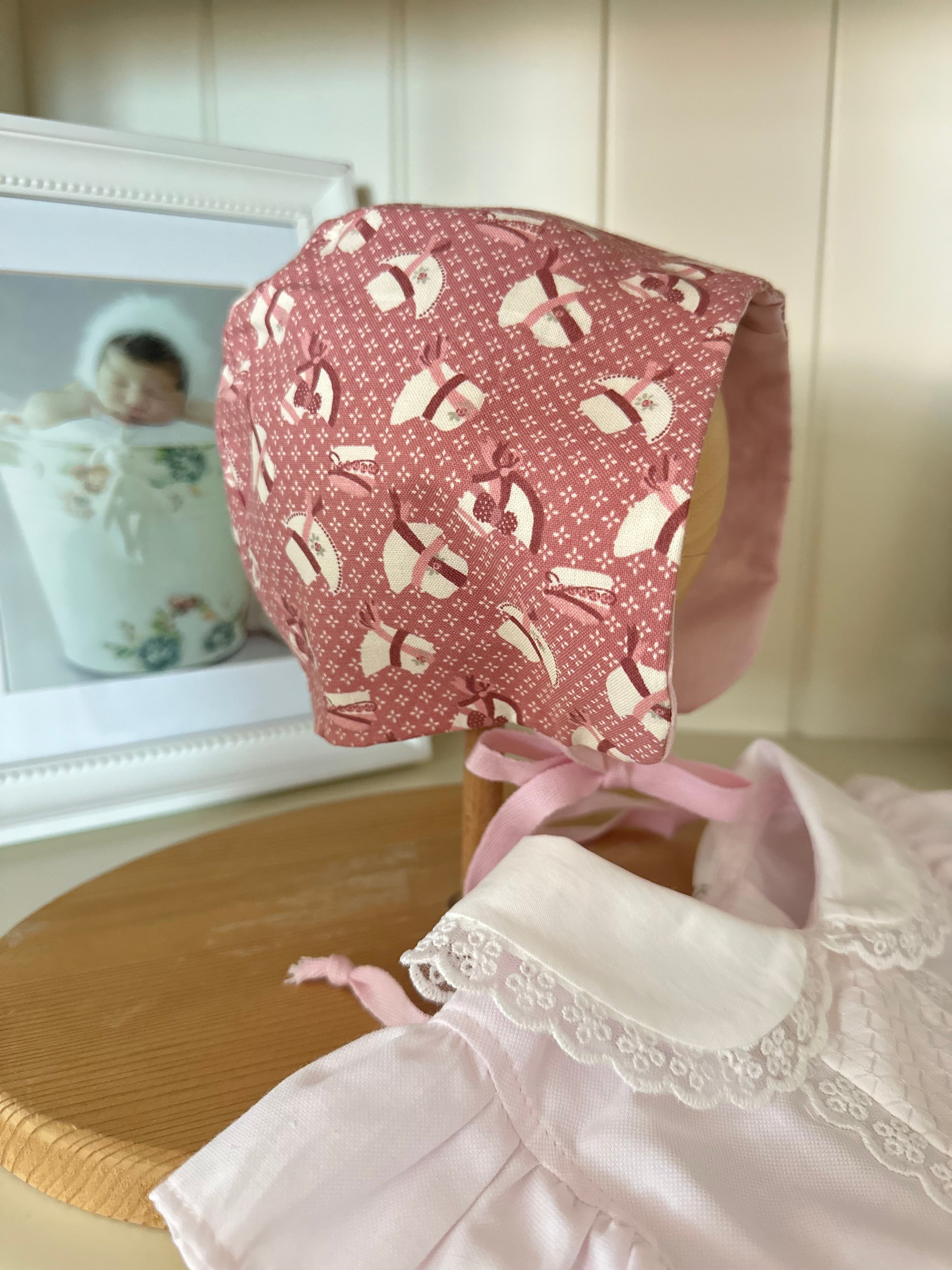Desenli Yazlık Bebek Bonnet Şapka