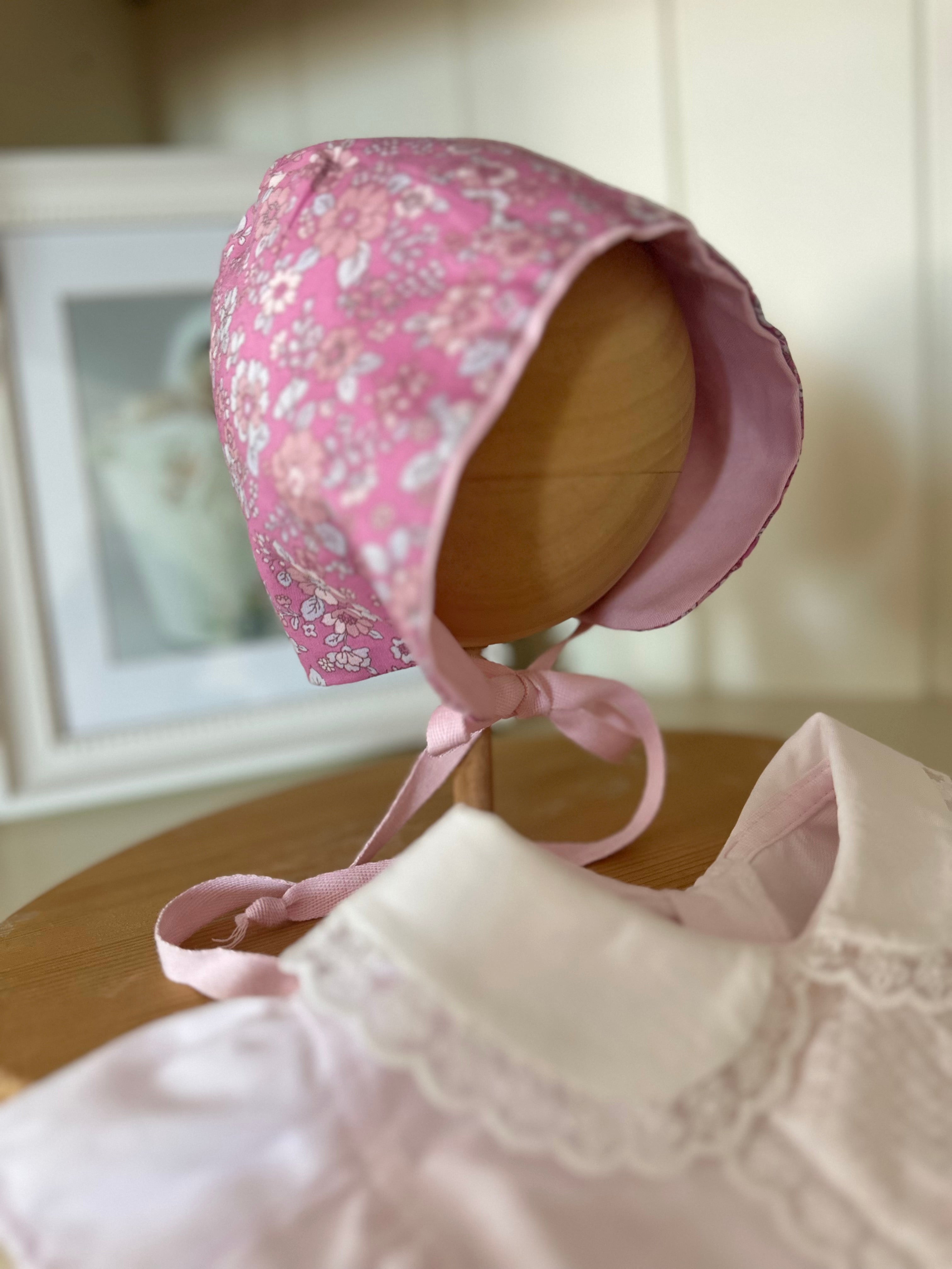Desenli Yazlık Bebek Bonnet Şapka