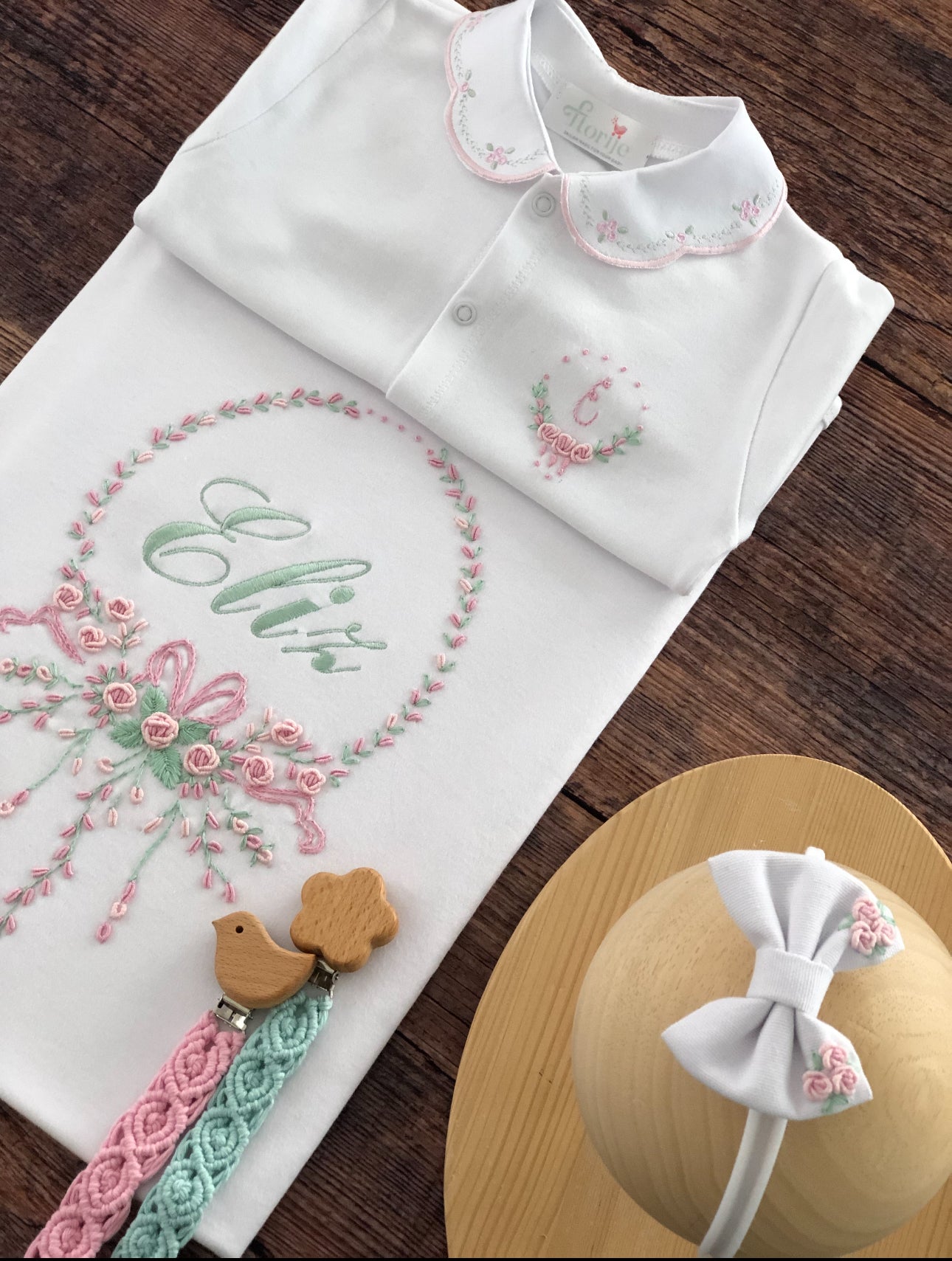 Drop Model Hospital Discharge Set - Pink &amp; Mint