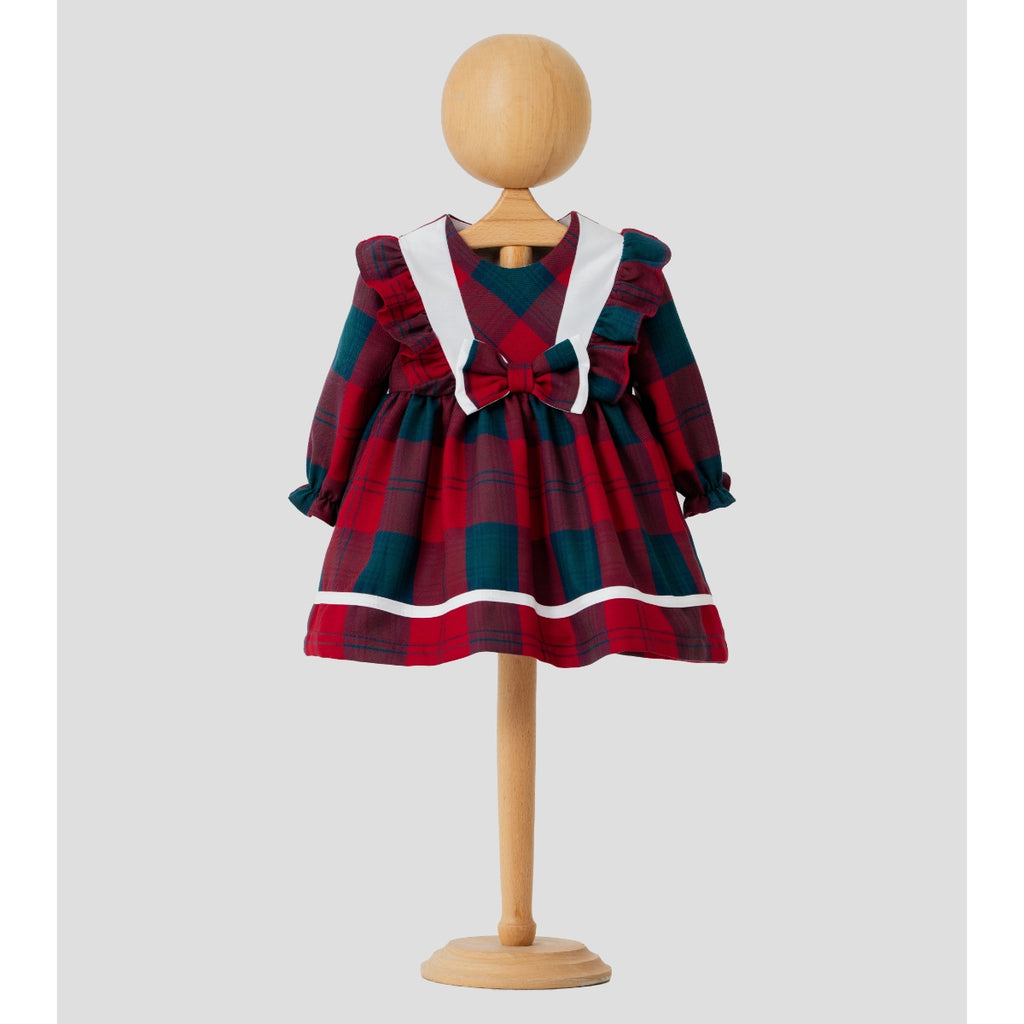 Elora– Red Plaid Baby Girl Dress | Christmas Dress 6-24 Months