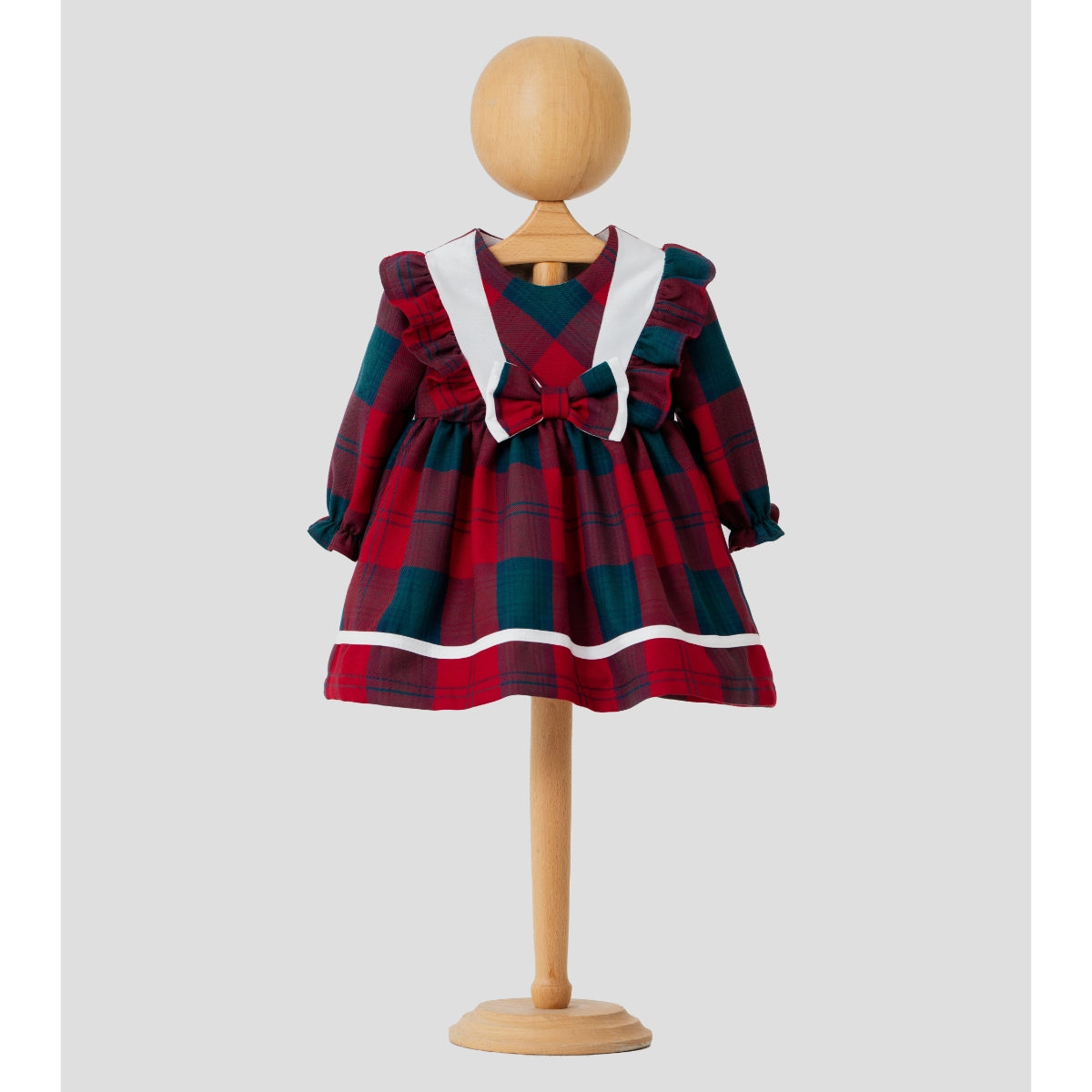 Elora– Red Plaid Baby Girl Dress | Christmas Dress 6-24 Months