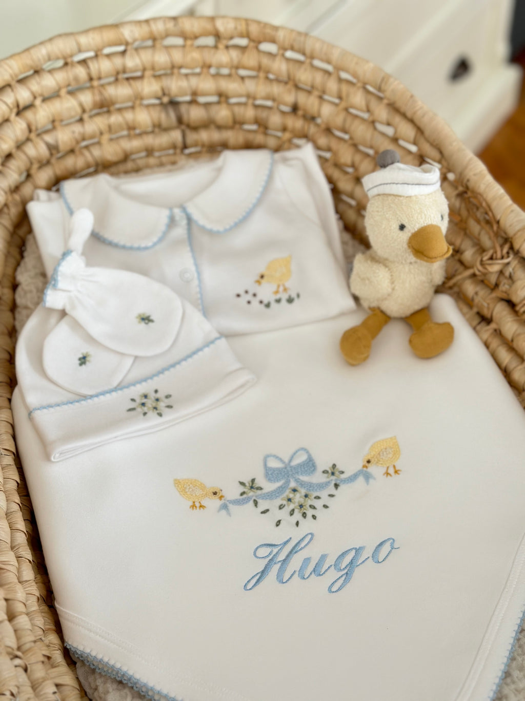 Little Chick Organik Yenidoğan Seti – Kroşeta Kenar Detaylı