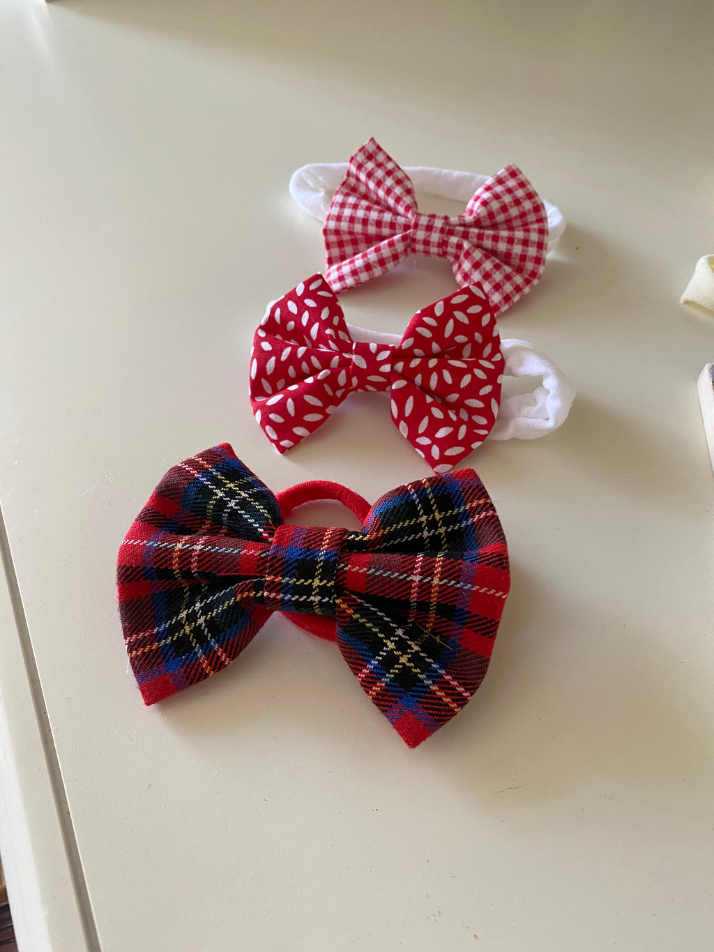 Yılbaşı Renkleri Lastikli Bebek Saç Bandı