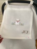 Keten Puset Örtüsü Kuzu Bej