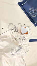 Monogram Polka Dot Baby Blanket Set