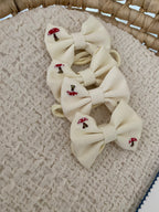 Şirin Mantar İşlemeli Bebek Saç Bandı