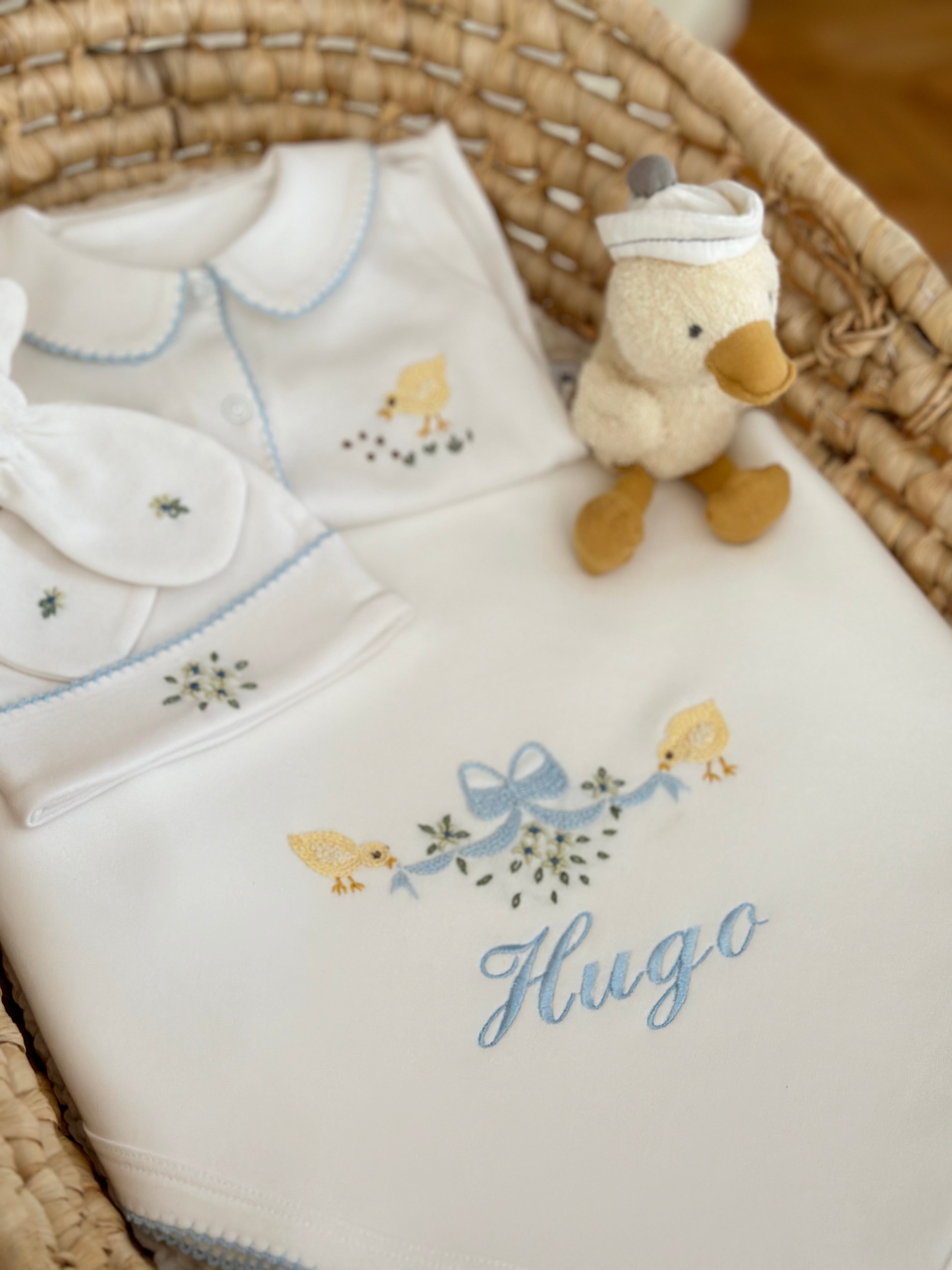 Little Chick Organik Yenidoğan Seti – Kroşeta Kenar Detaylı