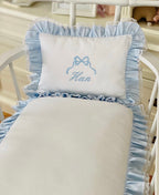 Mavi Fiyonklu Model Bebek Yastığı