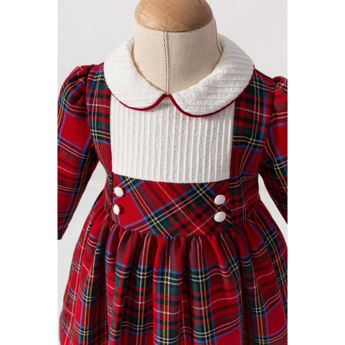Elena– Red Plaid Baby Girl Dress | Christmas Dress for 2-5 Years Olds - Includes Hairband