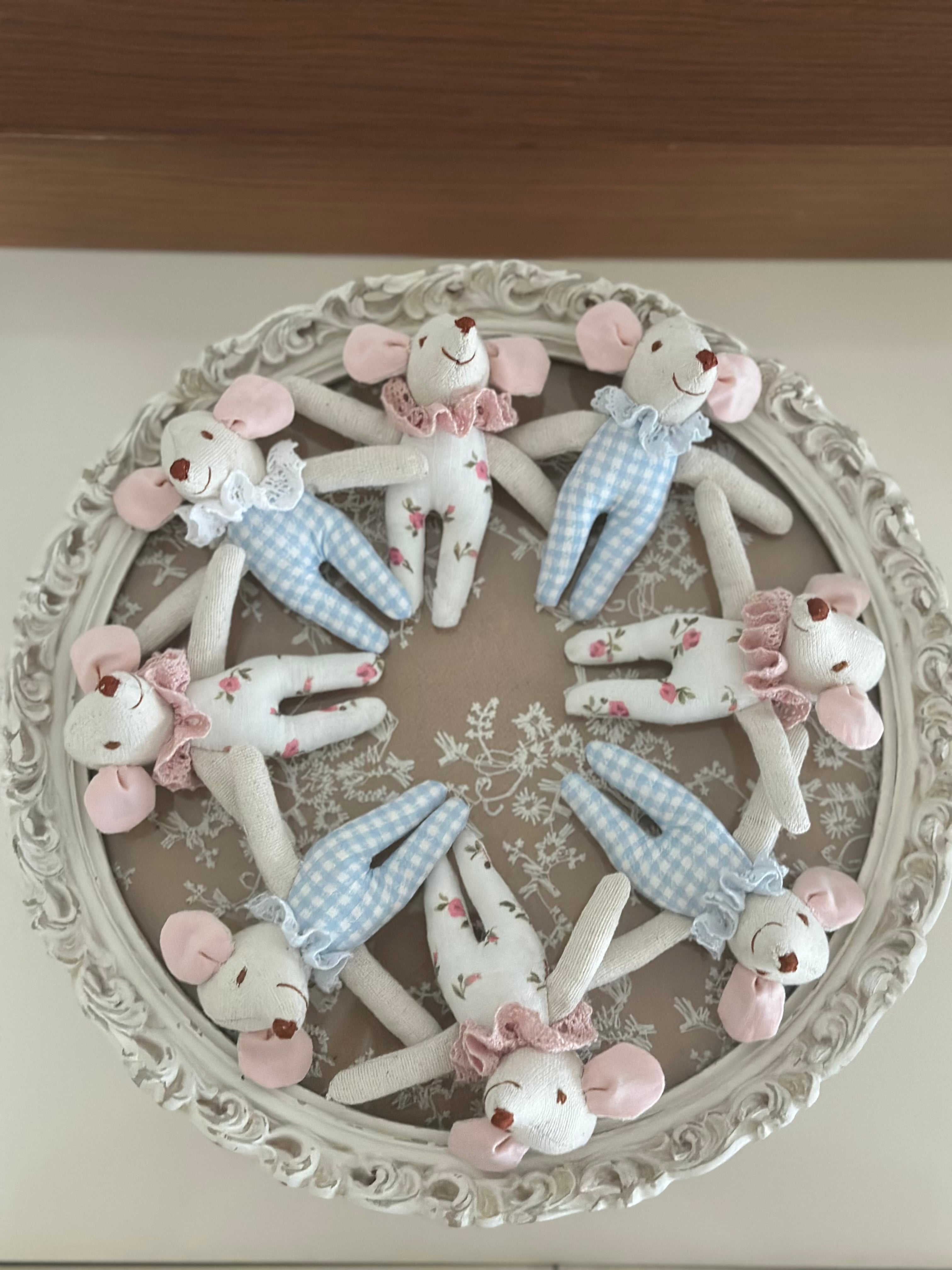 El Yapımı Bez Farecik (9-10 cm)