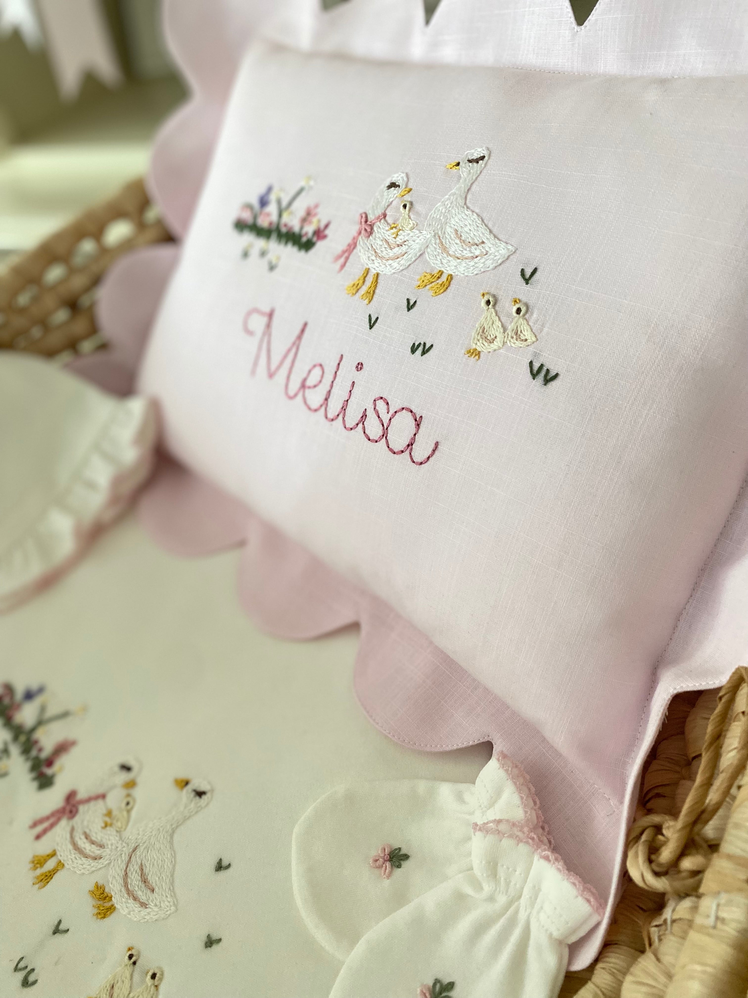 Duckling Pembe Organik Yenidoğan Seti | Ördek Hastane Çıkış Seti