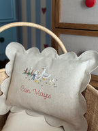 Duckling Keten Dilimli Bebek Yastığı