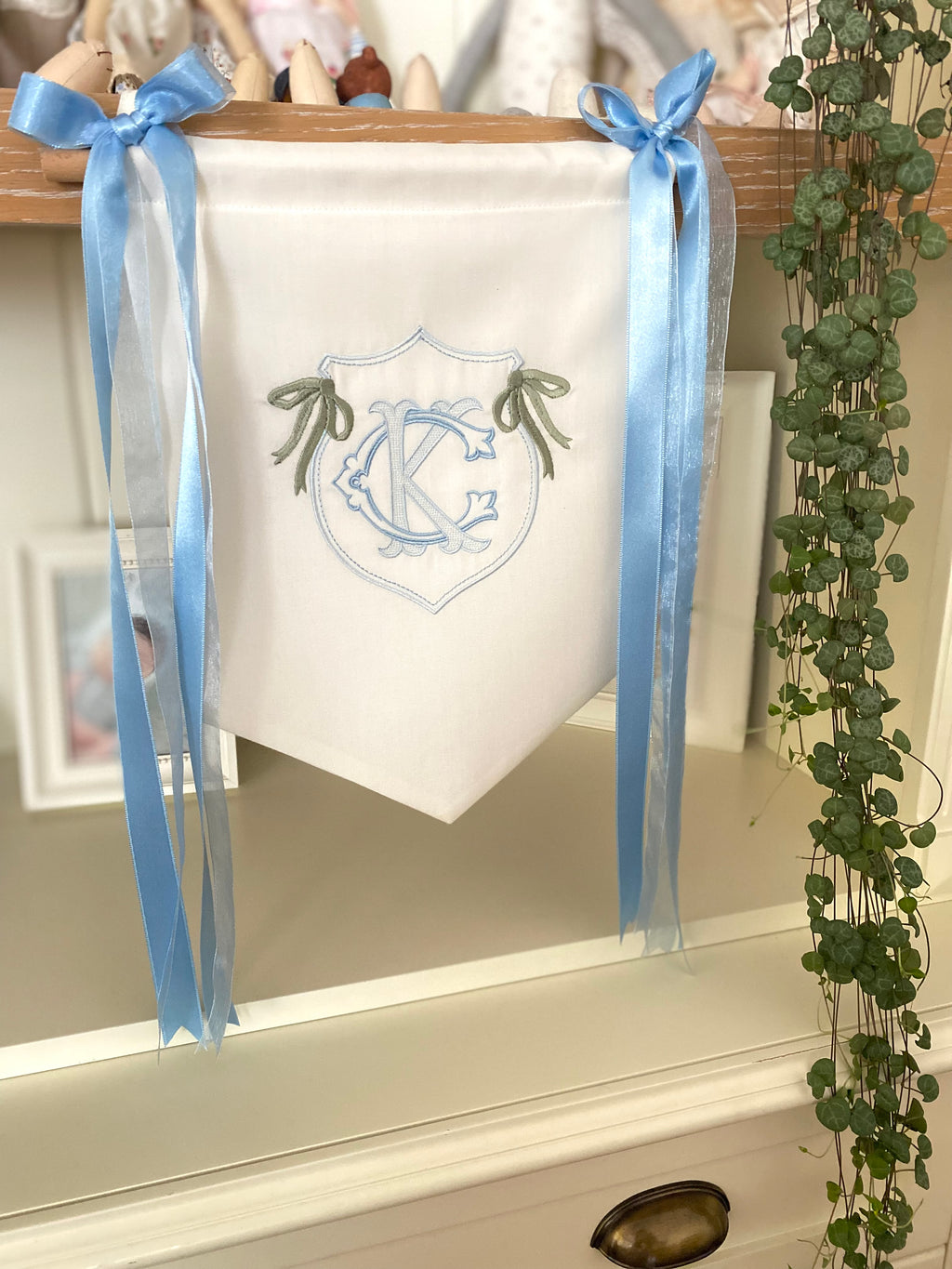 Kişiye Özel İsimli Keten Banner / Kapı Süsü