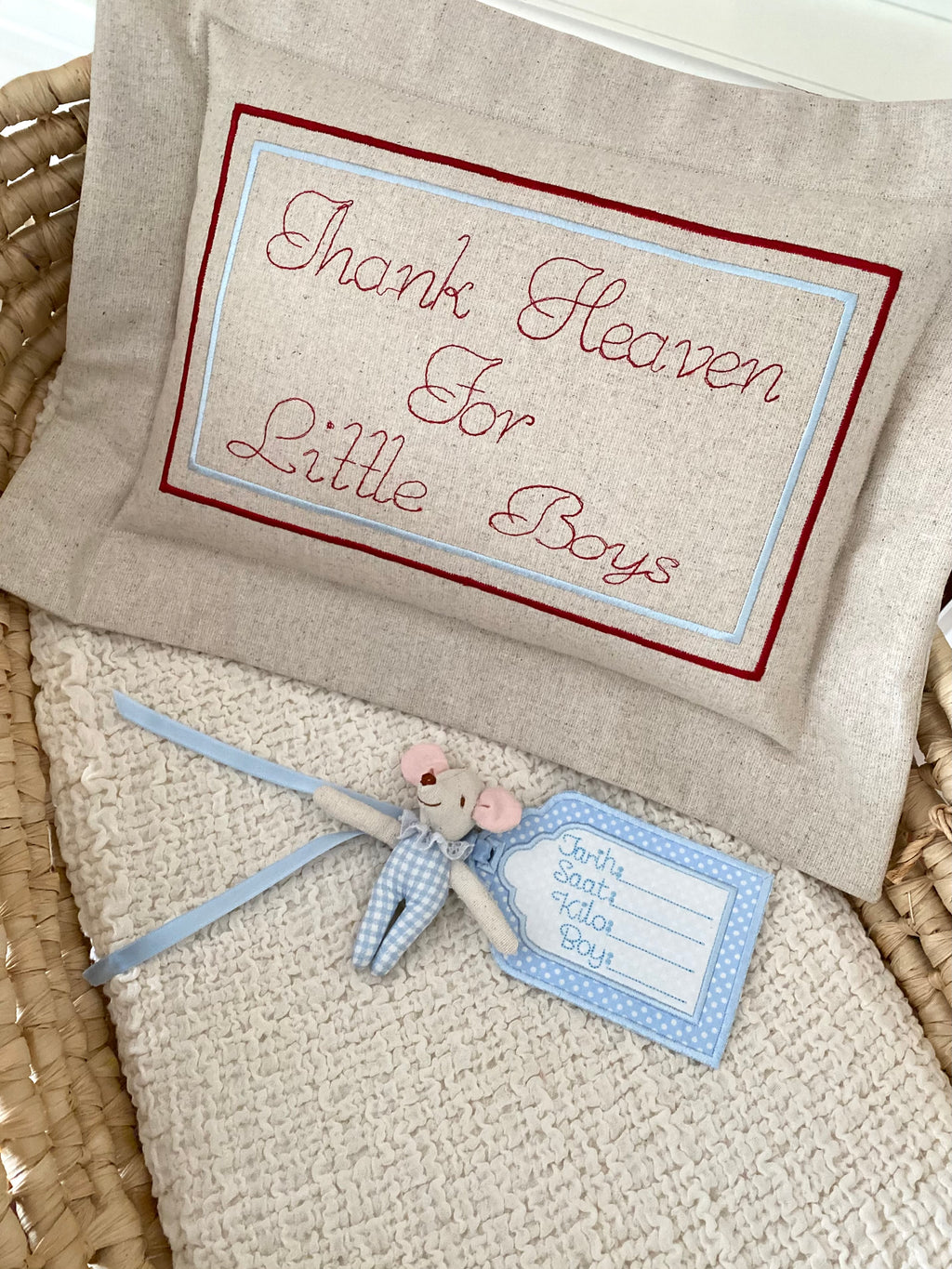 Thank Heaven For Little Boys Dekoratif Yastık